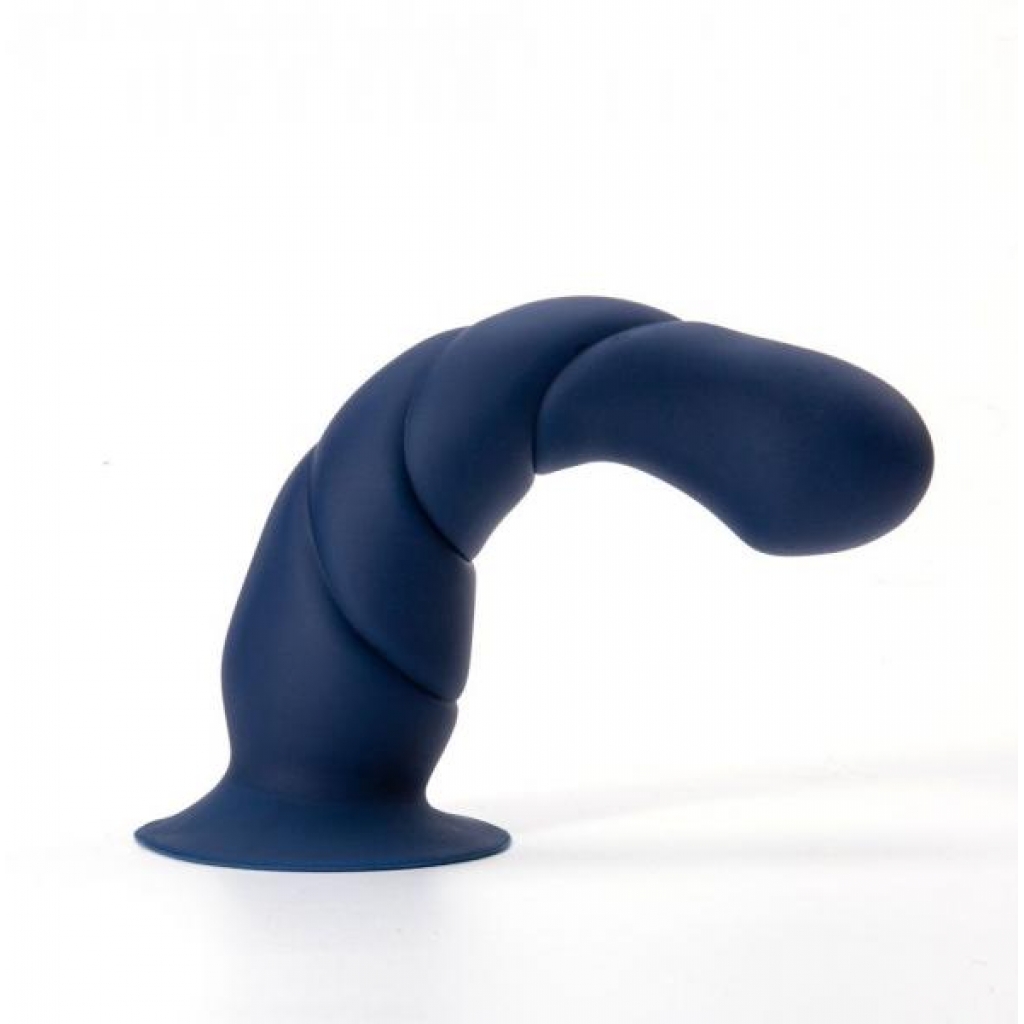 Marin 8 In Posable Silicone Dong - Blue