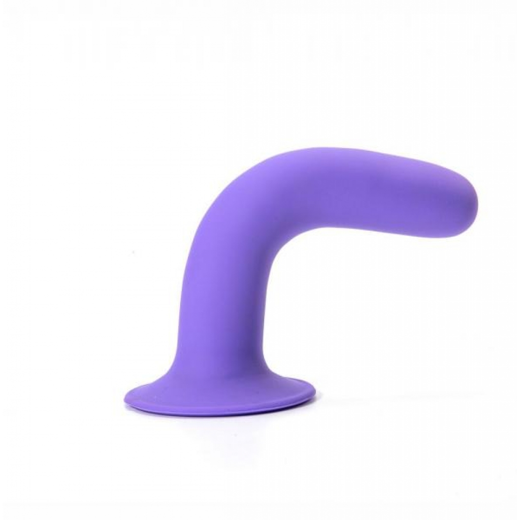 Marin 8-Inch Posable Silicone Dong - Purple