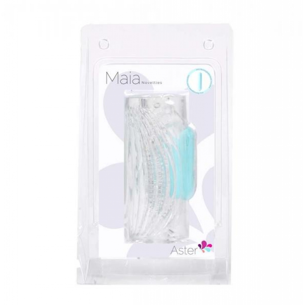 Rechargeable Clear Stroker with Vibrating Bullet - Aster