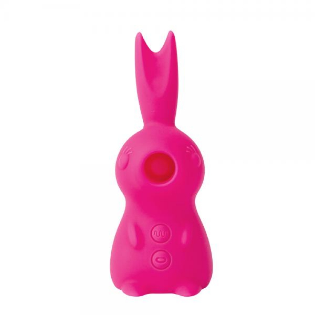 Hunni Bunny Shaped Suction Vibrator - Pink