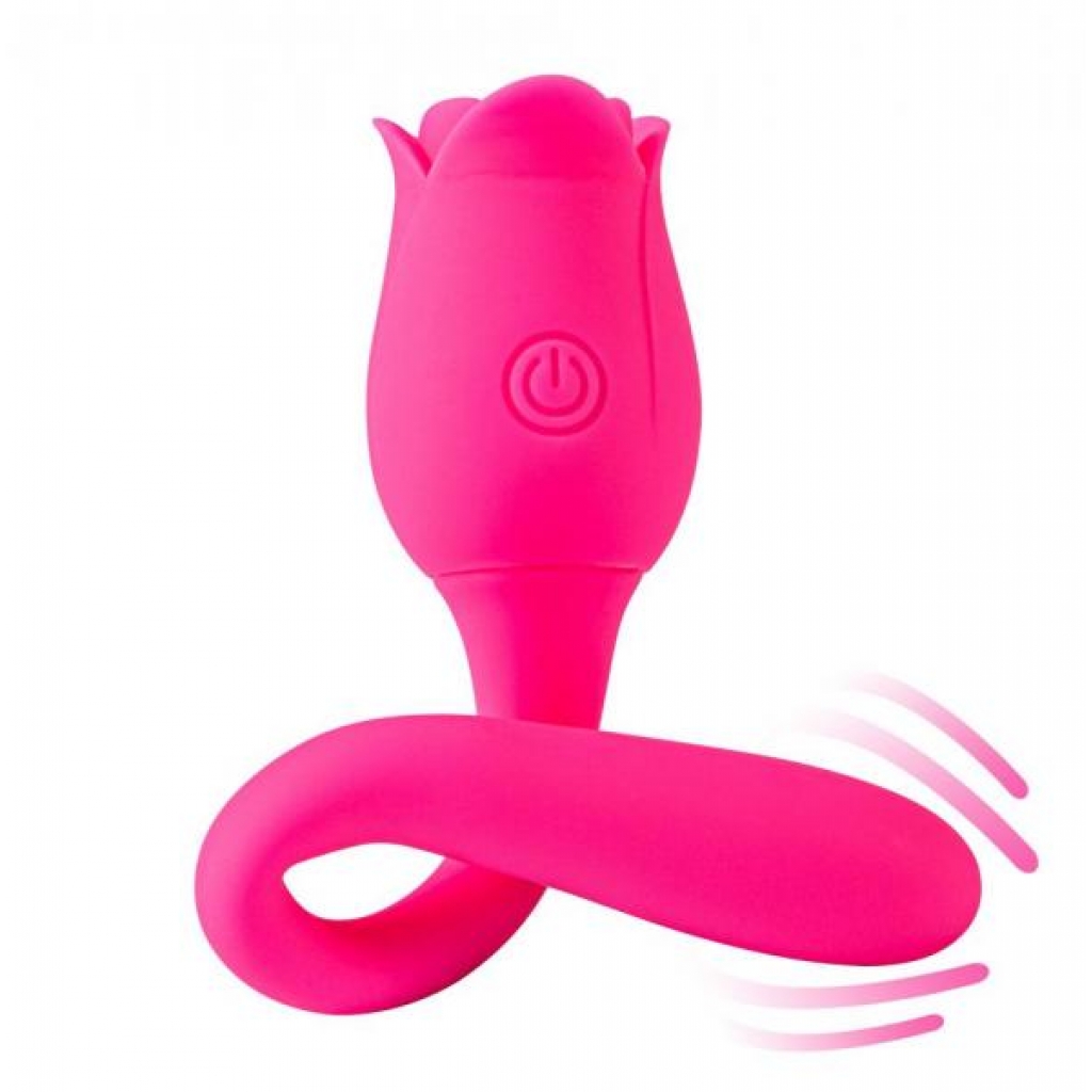 Meadow 15 Function Silicone Wrap Around Vibrator - Pink