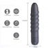 Compact Rechargeable Mini Wand Vibrator - Black