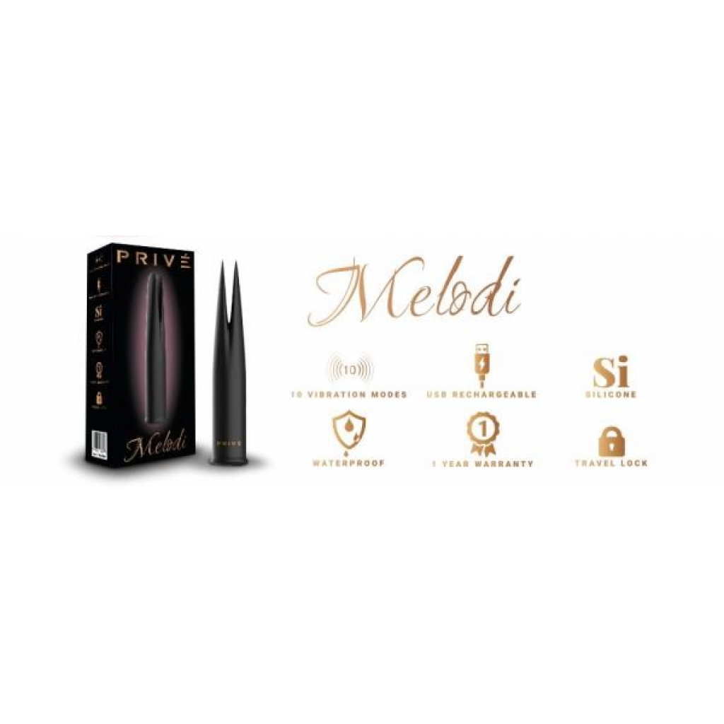 Prive Melodi Vibrator - Black