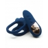 Sensuelle Remote Control XLR8 Turbo Boost Bullet Ring - Blue