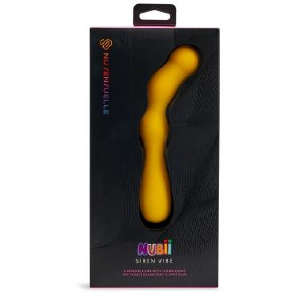 Sensuelle Nubii Siren G-Spot Vibrator - Yellow