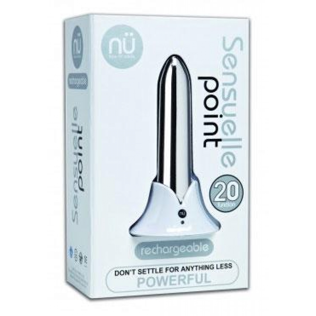 Sensuelle Point 20 Function Waterproof Bullet - Silver