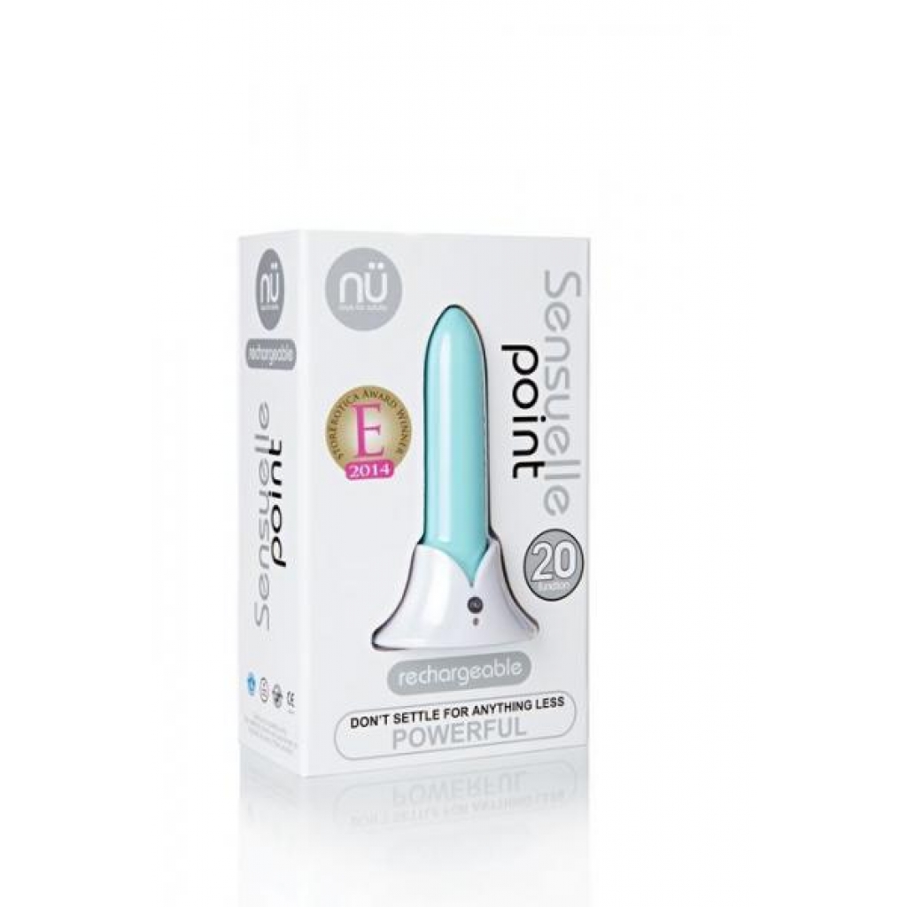 Sensuelle Point 20 Function Waterproof Bullet - Teal Blue