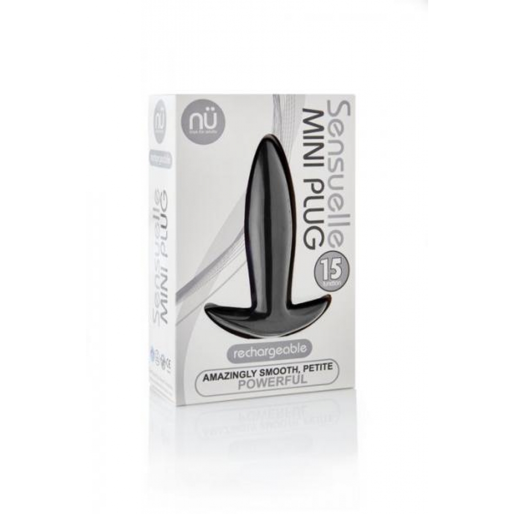 Sensuelle Mini Butt Plug - Black