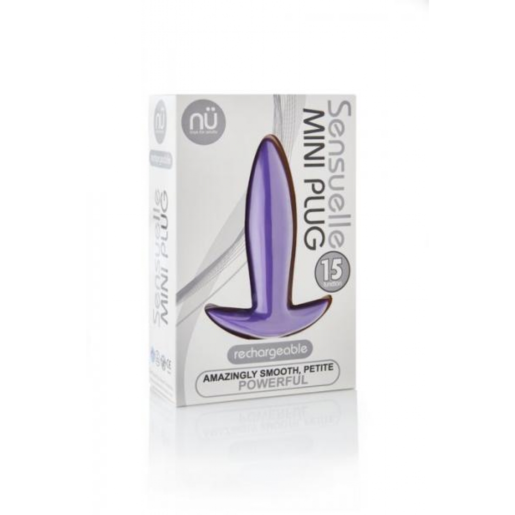 Sensuelle Mini Butt Plug in Purple - Compact Pleasure