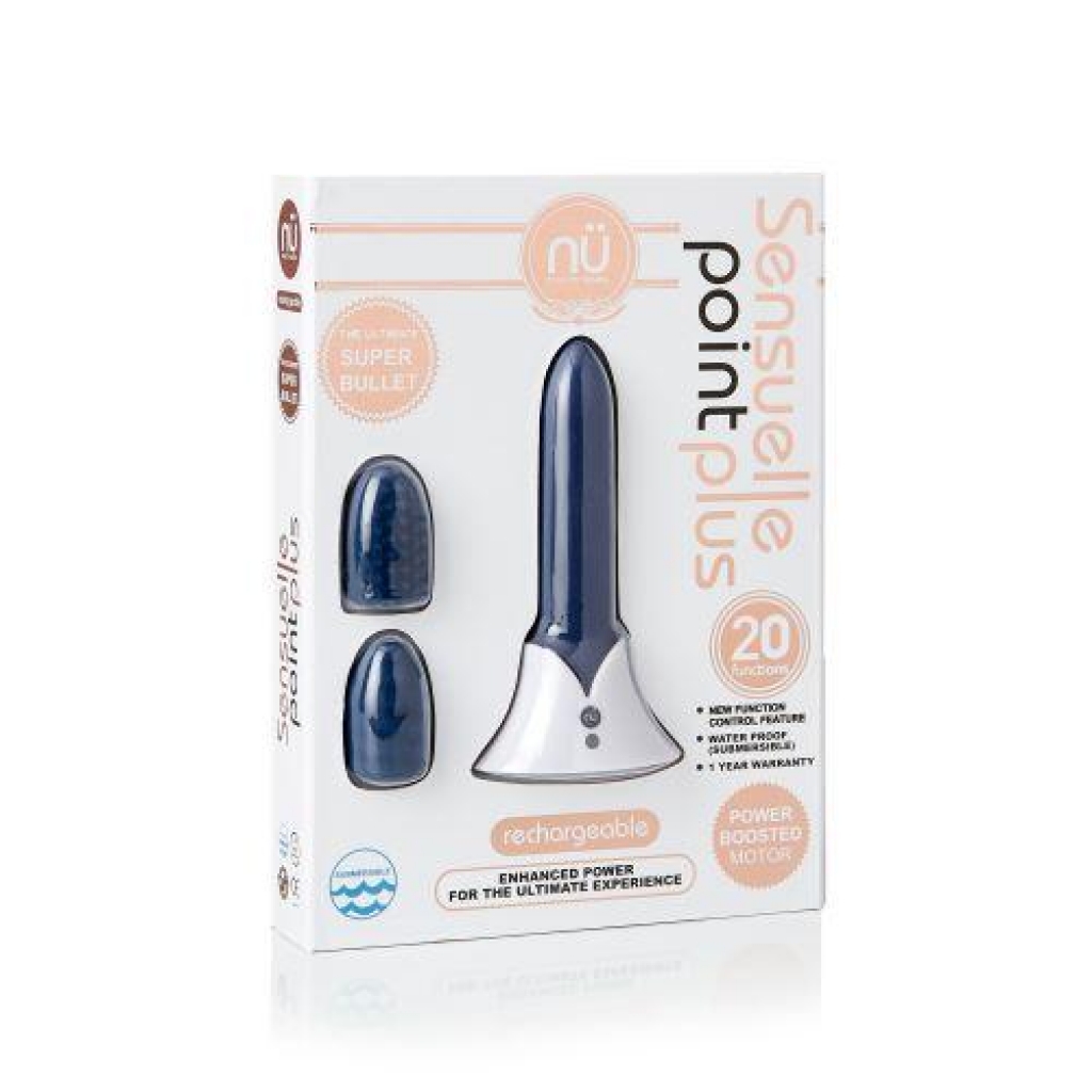 Sensuelle Point Plus Bullet Vibrator - Blue