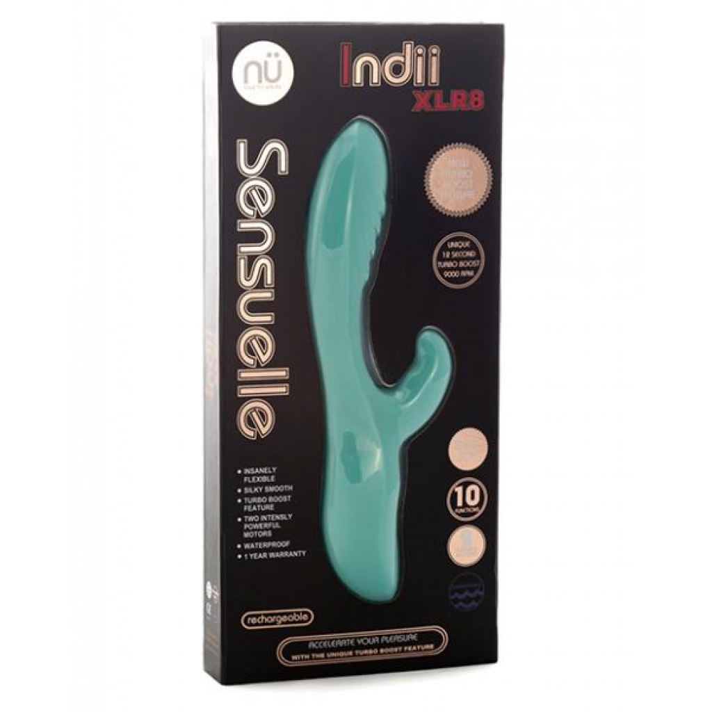 Sensuelle Indii XLR8 Electric Blue Rabbit Vibrator