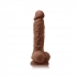 Colours Pleasures - Vibrating 5-Inch Dildo - Brown