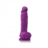 Colours Pleasures Vibrating 5 Inch Dildo - Purple