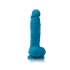 Colours Pleasures Vibrating 5 Dildo - Blue