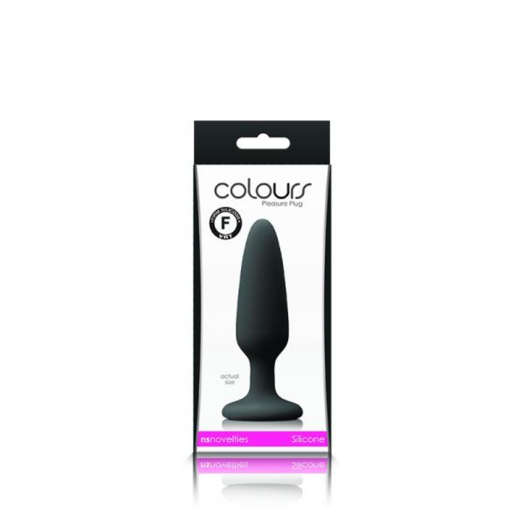 Colours Pleasures Small Silicone Plug - Black