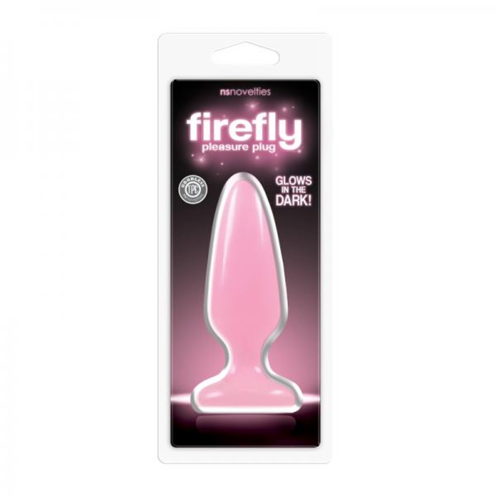 Glow-in-the-Dark Firefly Pleasure Plug - Medium Pink