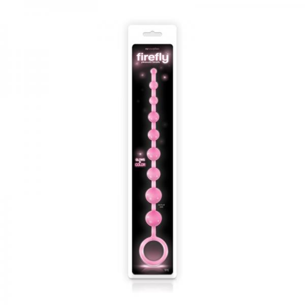 Firefly Pleasure Beads - Pink Glow in the Dark