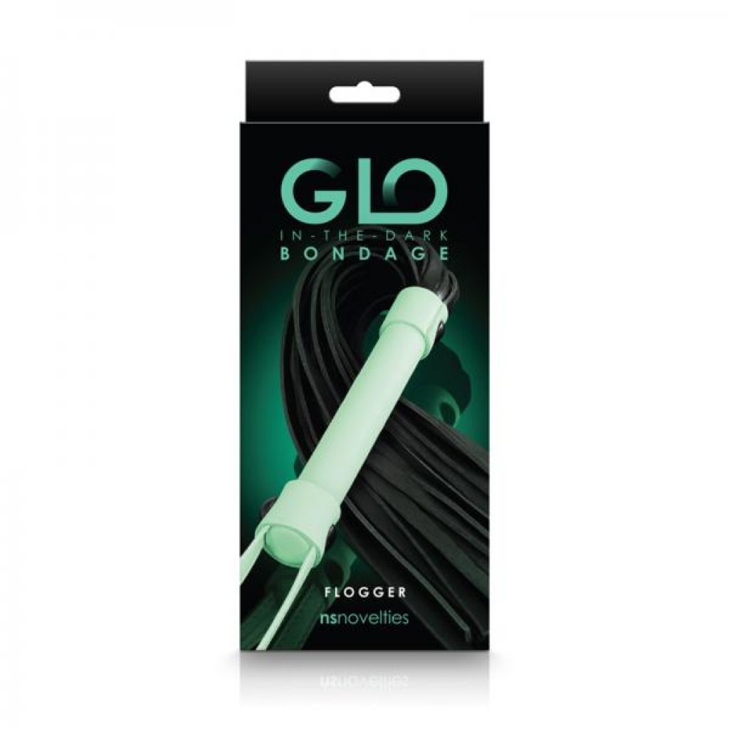 Illuminate Your Fetish Play with Glo Bondage Flogger in Green