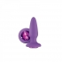 Glams Gem Purple Silicone Butt Plug - Fun & Flirty