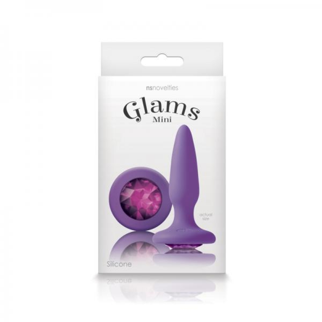 Glams Mini Butt Plug - Purple Gem