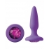 Glams Mini Butt Plug - Purple Gem