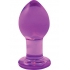 Crystal Premium Borosilicate Glass Plug - Medium Purple