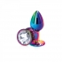 Rear Assets Multicolor Small Clear Butt Plug