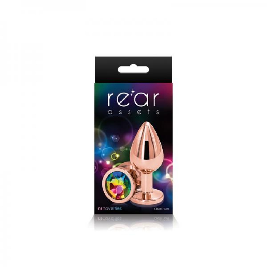 Rear Assets Rose Gold Medium Rainbow - Stunning Pleasure Toy