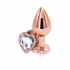 Rear Assets Rose Gold Heart Medium Anal Plug