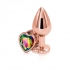 Rear Assets Rose Gold Heart Medium Rainbow Butt Plug