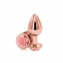 Rear Assets Rose Medium Butt Plug - Pink