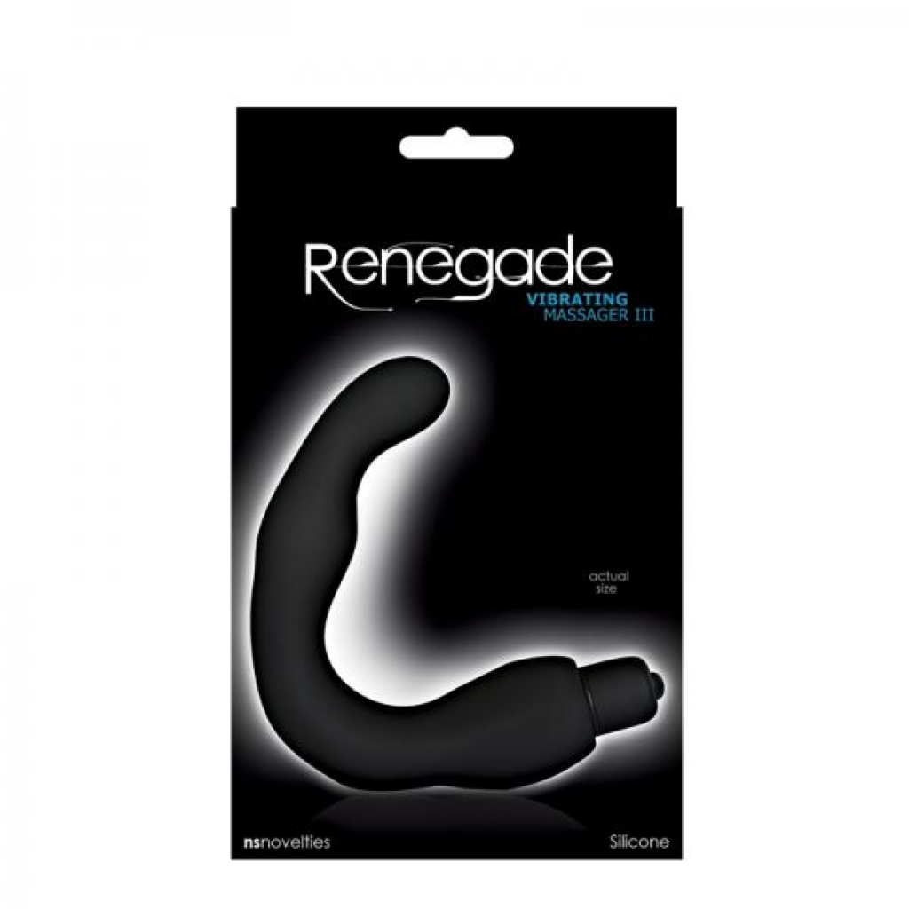 Renegade Anatomical Vibrating Massager in Black