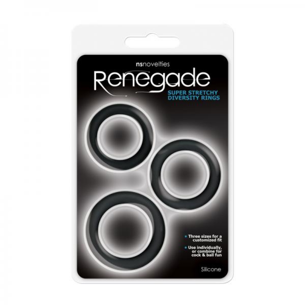 Renegade Diversity Rings in Black