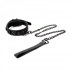 Sinful 1-Inch Adjustable Collar and Leash Set in Black