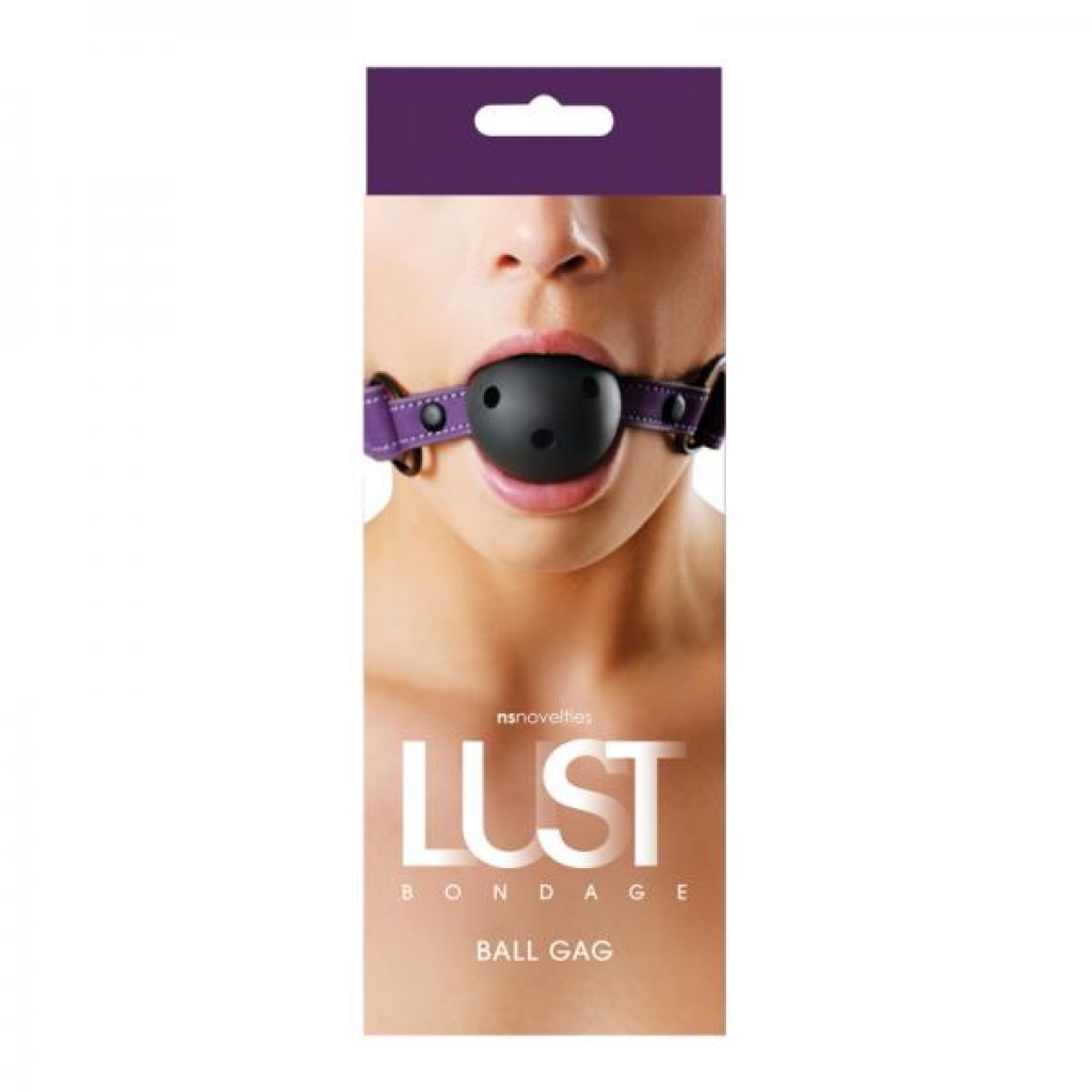 Lust Bondage Ball Gag - Purple O/S