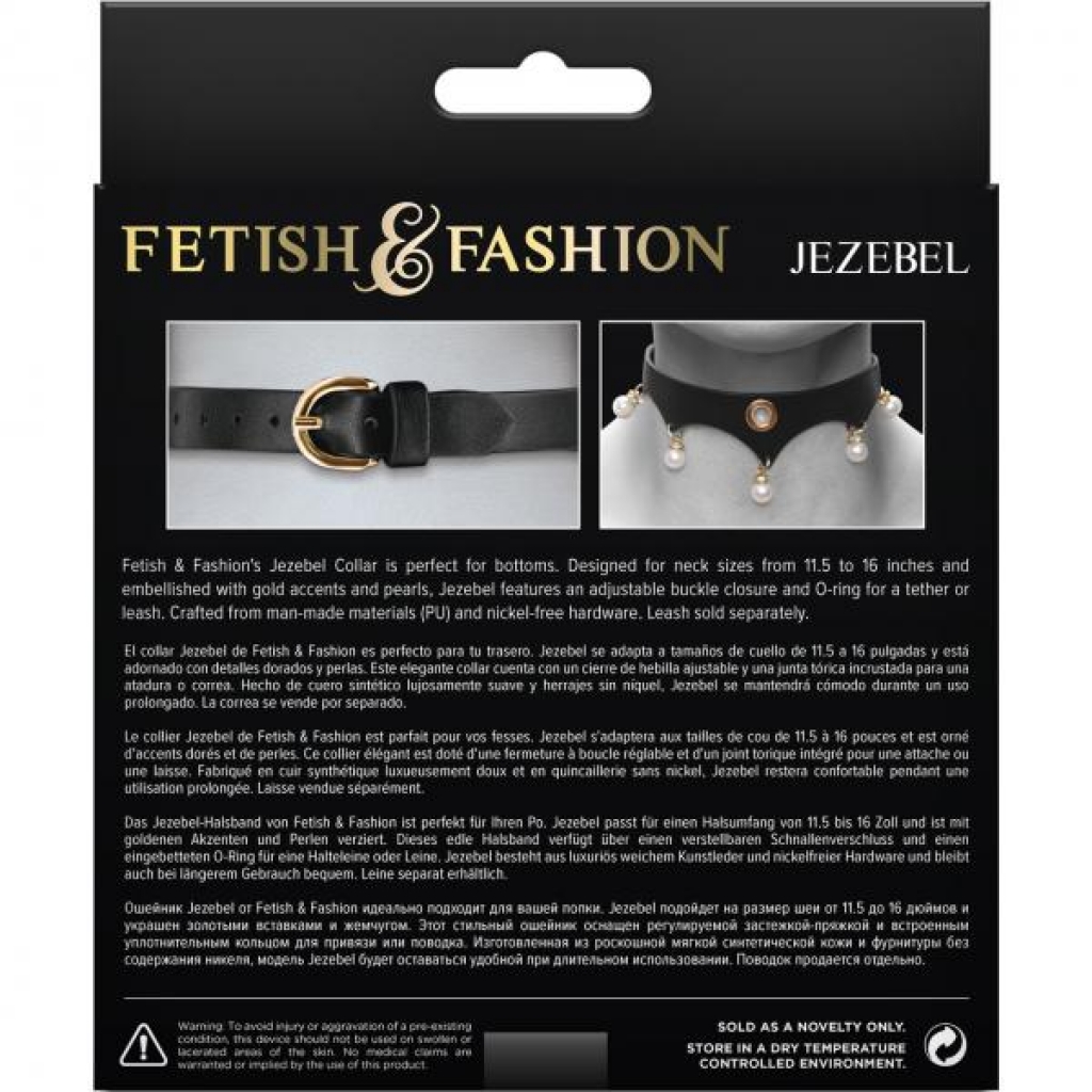 Fetish & Fashion Jezebel Collar - Adjustable and Elegant