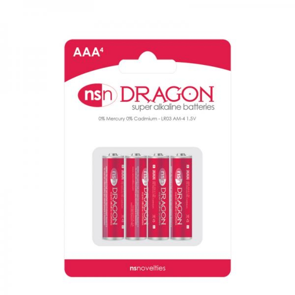 Dragon 4 Pack Alkaline AAA Batteries