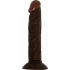 All American Whopper Vibrating 8 Inches Dildo - Brown/Black