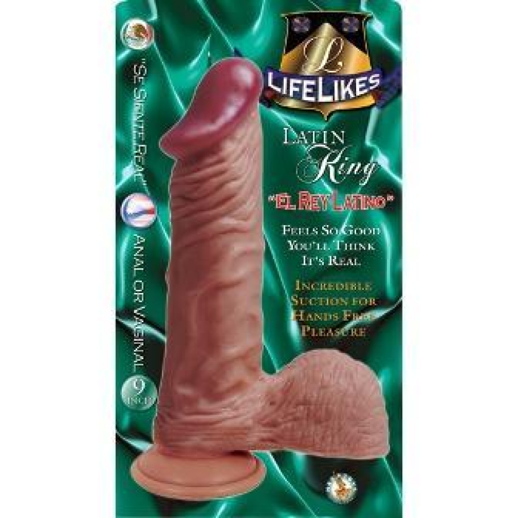 Lifelikes Latin King Dildo - Tan, 9 Inches