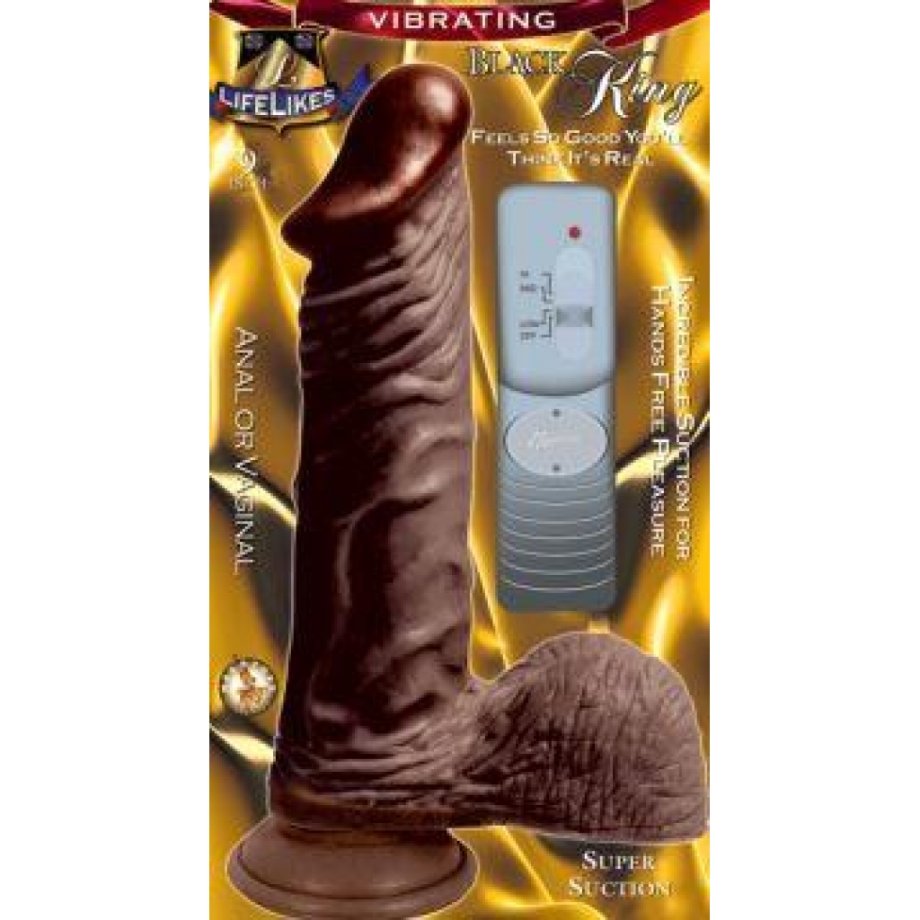 Lifelikes Vibrating Black King - 9in