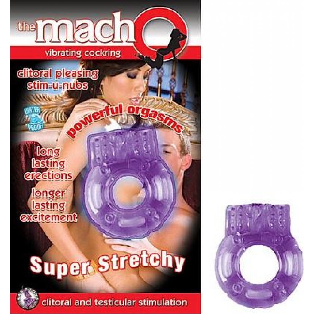 Macho Vibrating Cockring in Purple