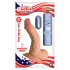 All American Whopper 5 Inch Vibrating Dildo - Beige