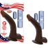 All American Whopper - 8 Inch Curved Vibrating Dong