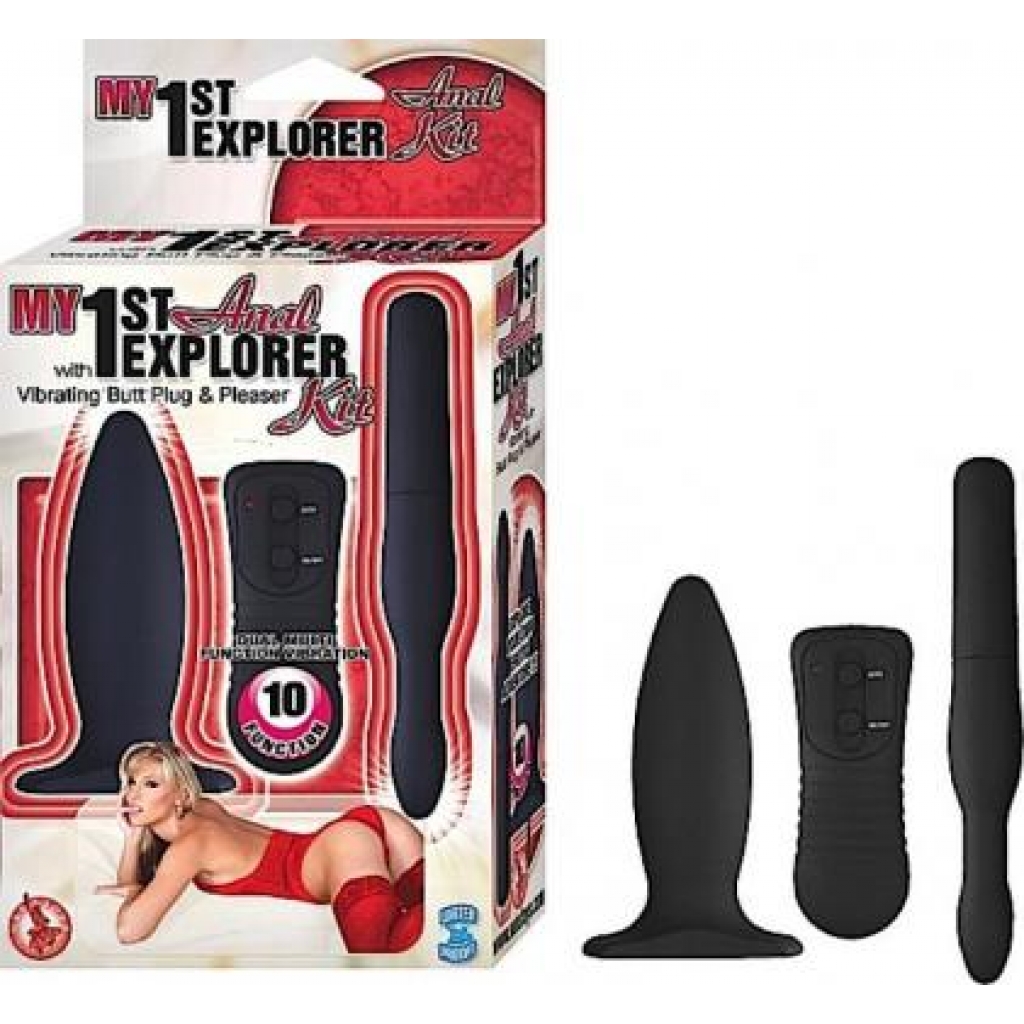 My 1st Anal Explorer Vibrating Kit - Black