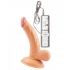 All American Mini Whoppers 5-inch Curved Vibrating Dong - Beige