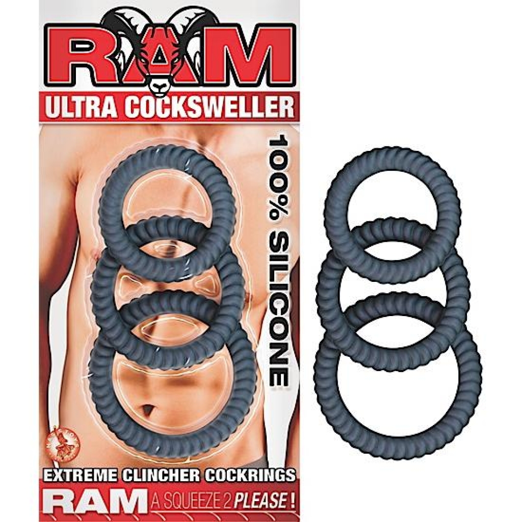 Ultra Cock Swellers Silicone Rings - 3 Sizes for Enhanced Control