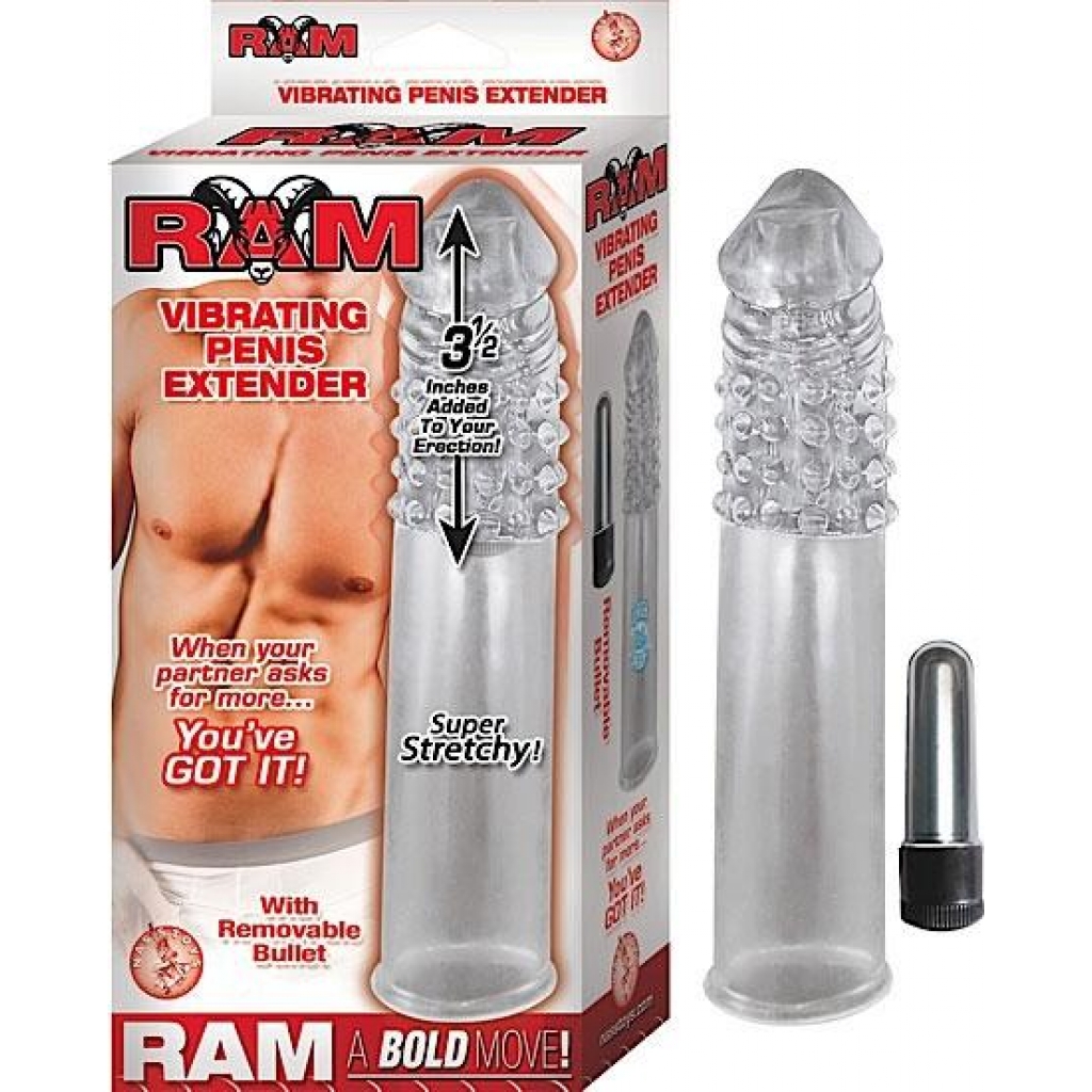 Vibrating Penis Extender - Clear