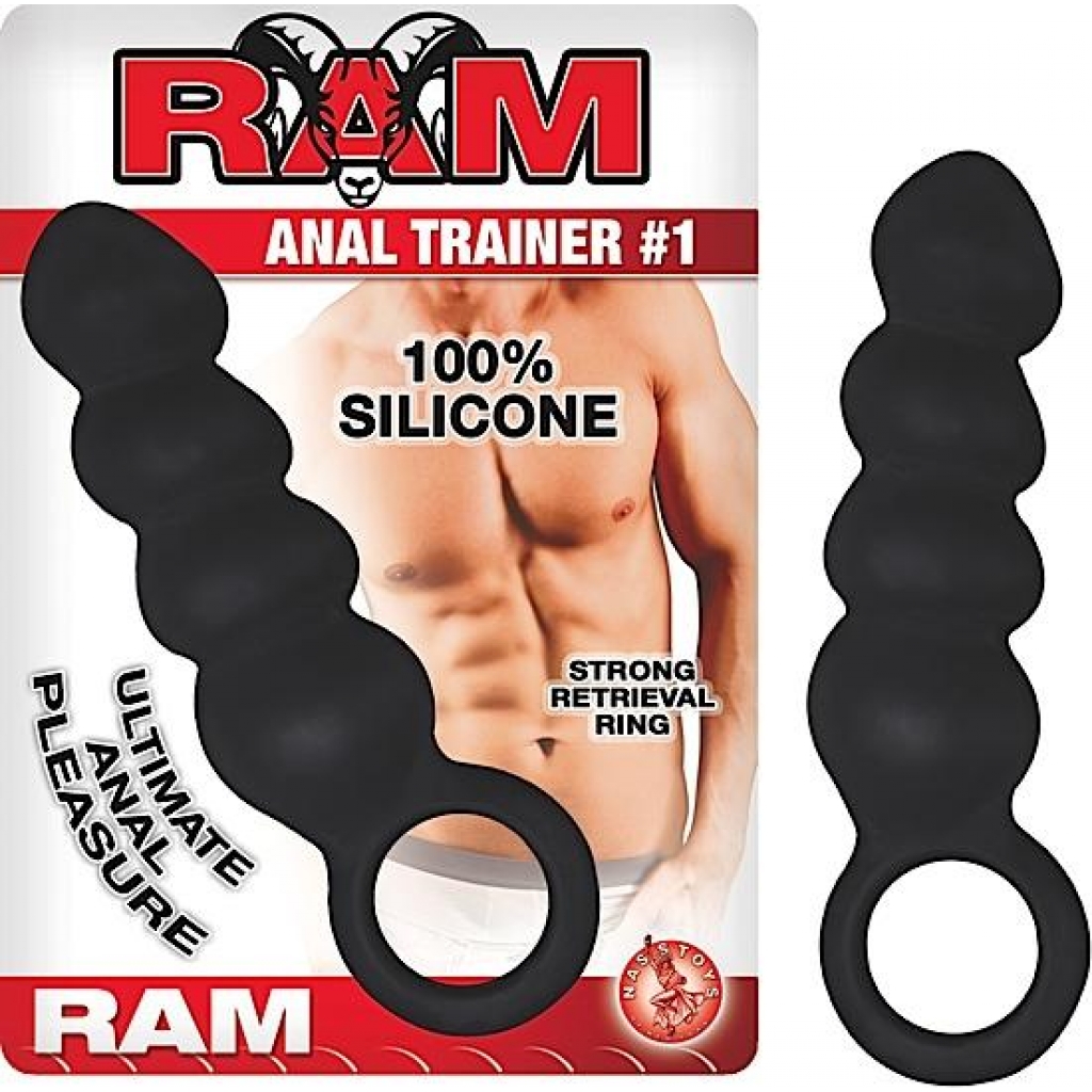 Anal Adventures Loop Plug - Large Black