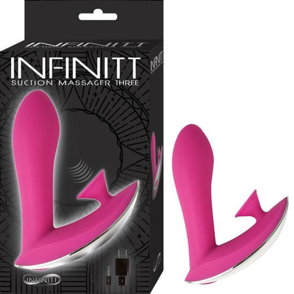 Infinitt Suction Massager - Pink Vibrator with Multiple Functions