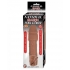 Natural Realskin Penis Extender with Vibrating Bullet - Brown